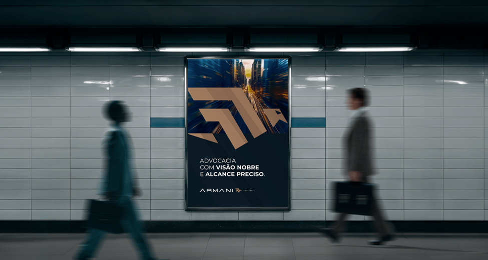 Armani Advocacia — anúncio em mídia exterior